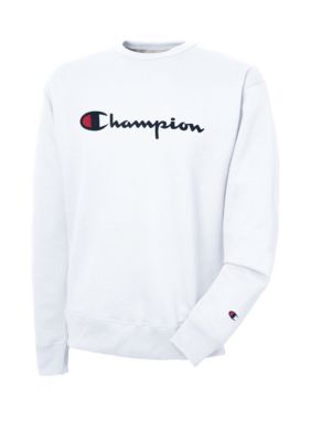 Champion Men's Graphic Powerblend Fleece Crew Neck Sweater