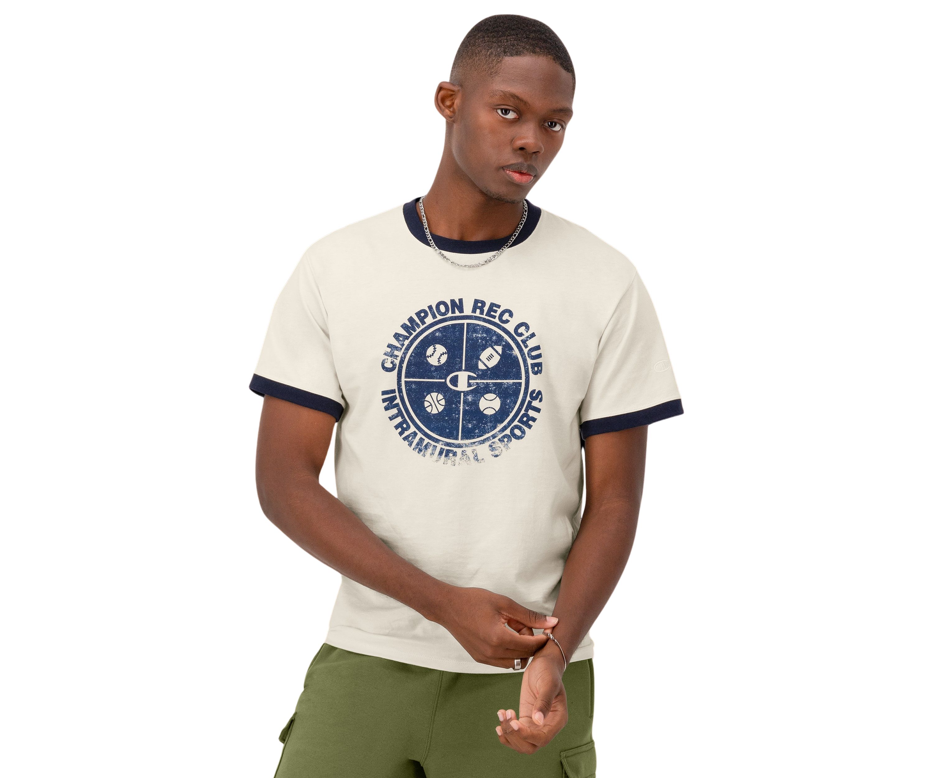 Classic Ringer Graphic T-Shirt, Rec Club Intramural