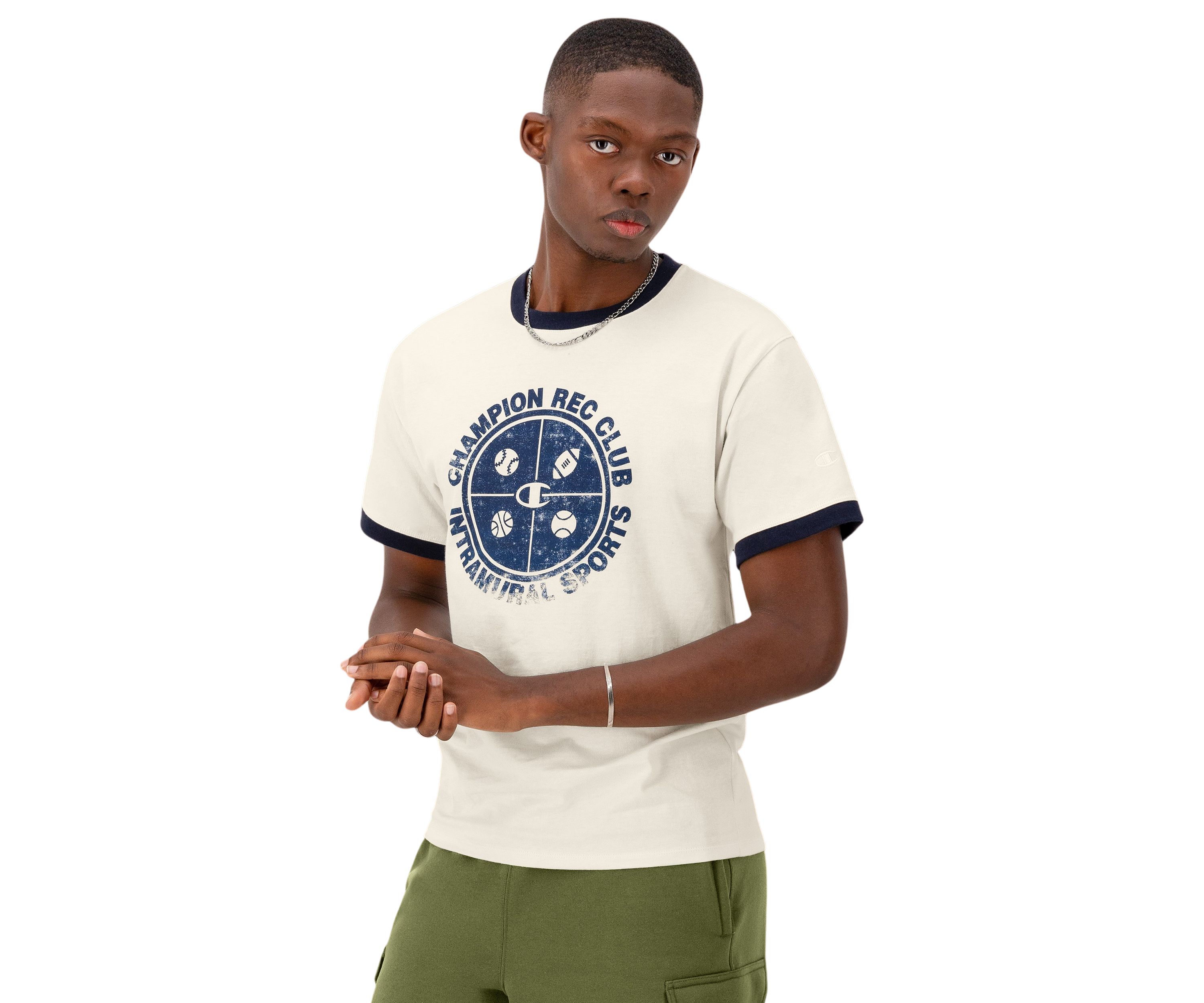 Classic Ringer Graphic T-Shirt, Rec Club Intramural