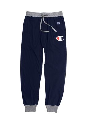 champion all over script joggers