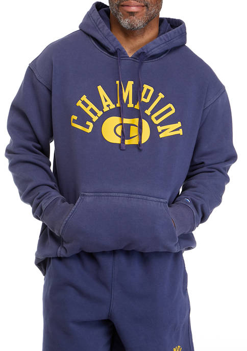 Champion® Vintage Wash Varsity Graphic Hoodie