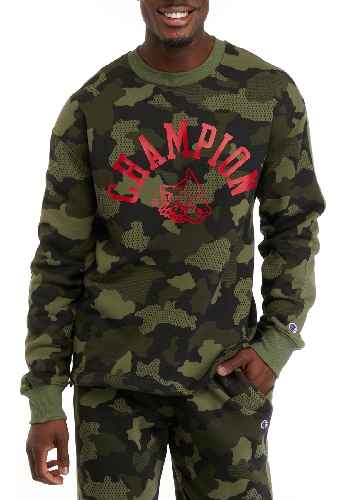 Camouflage Logo Graphic Pullover