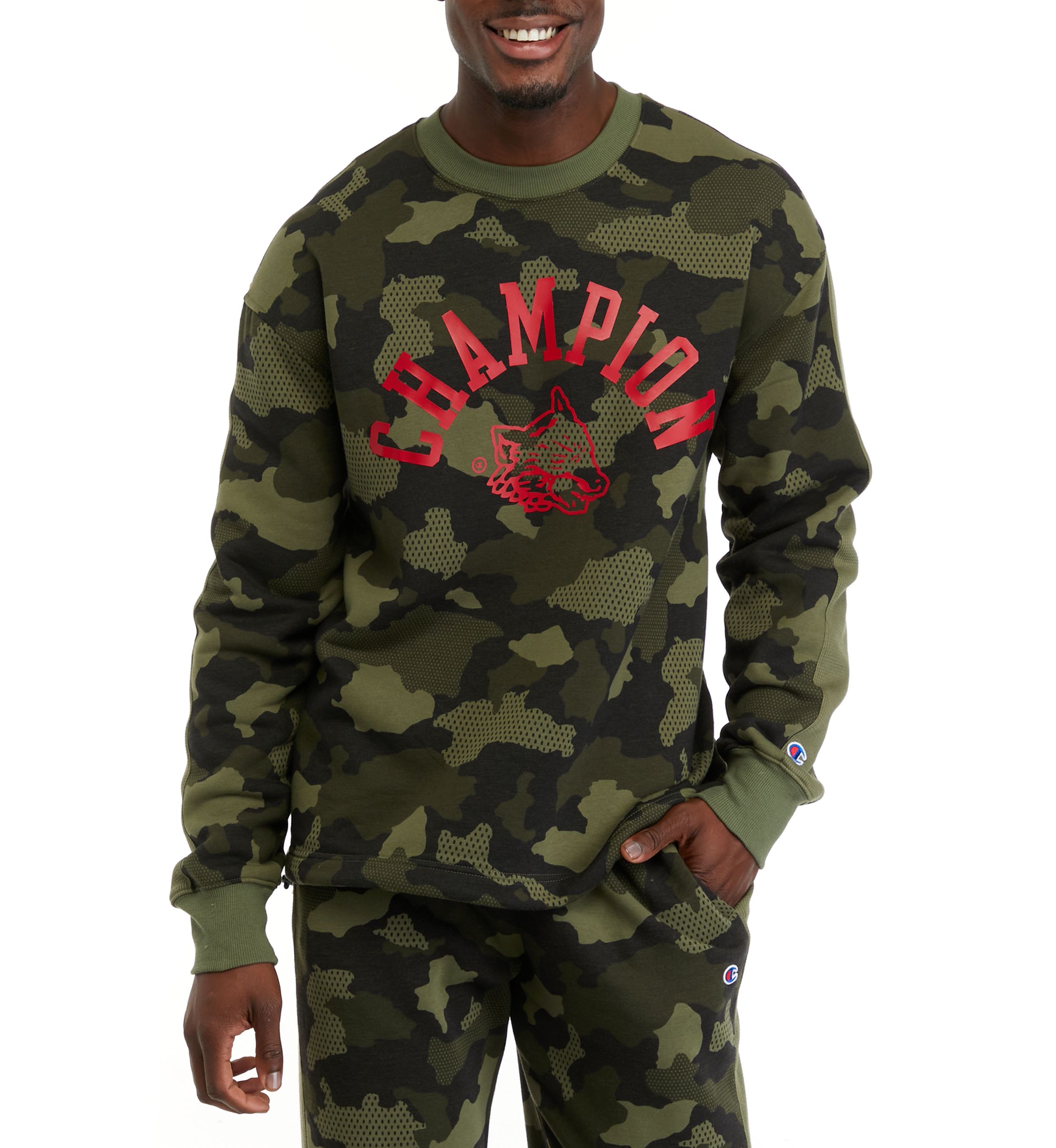 Camouflage Logo Graphic Pullover