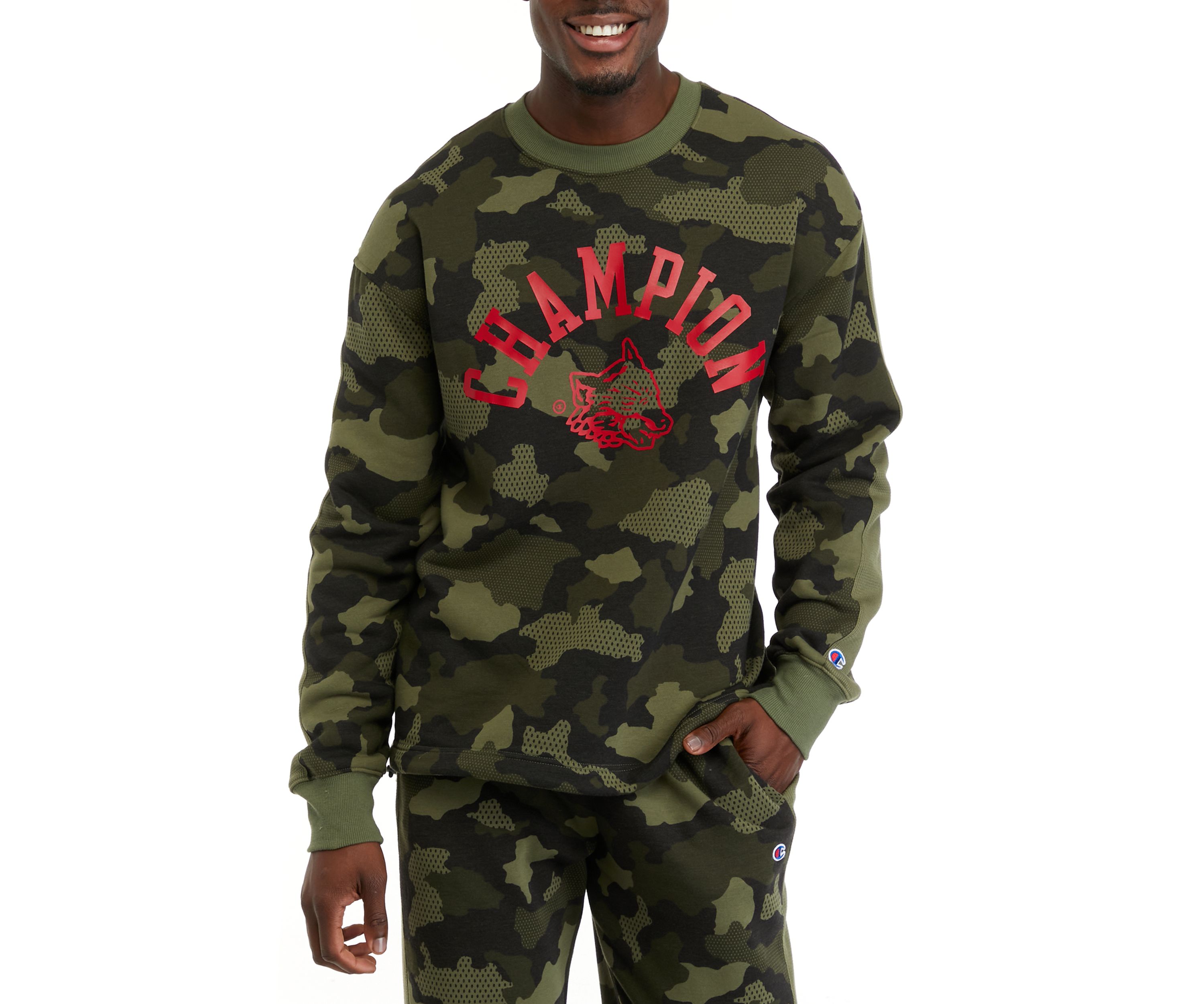 Camouflage Logo Graphic Pullover