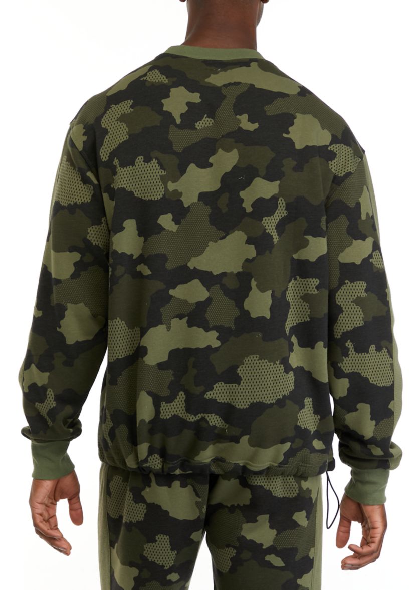 Camouflage Logo Graphic Pullover