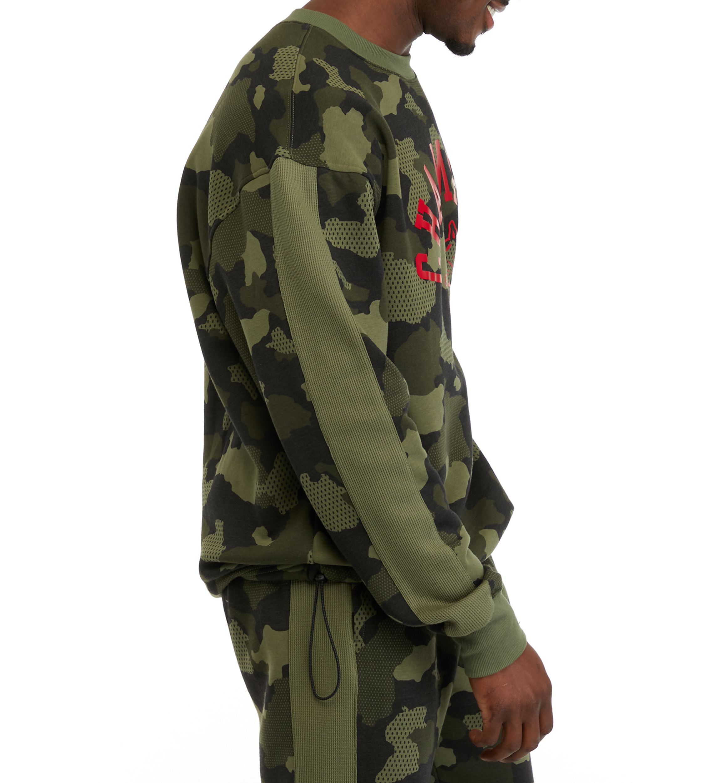Camouflage Logo Graphic Pullover