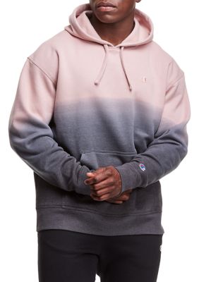 champion men's garment dyed fleece hoodies