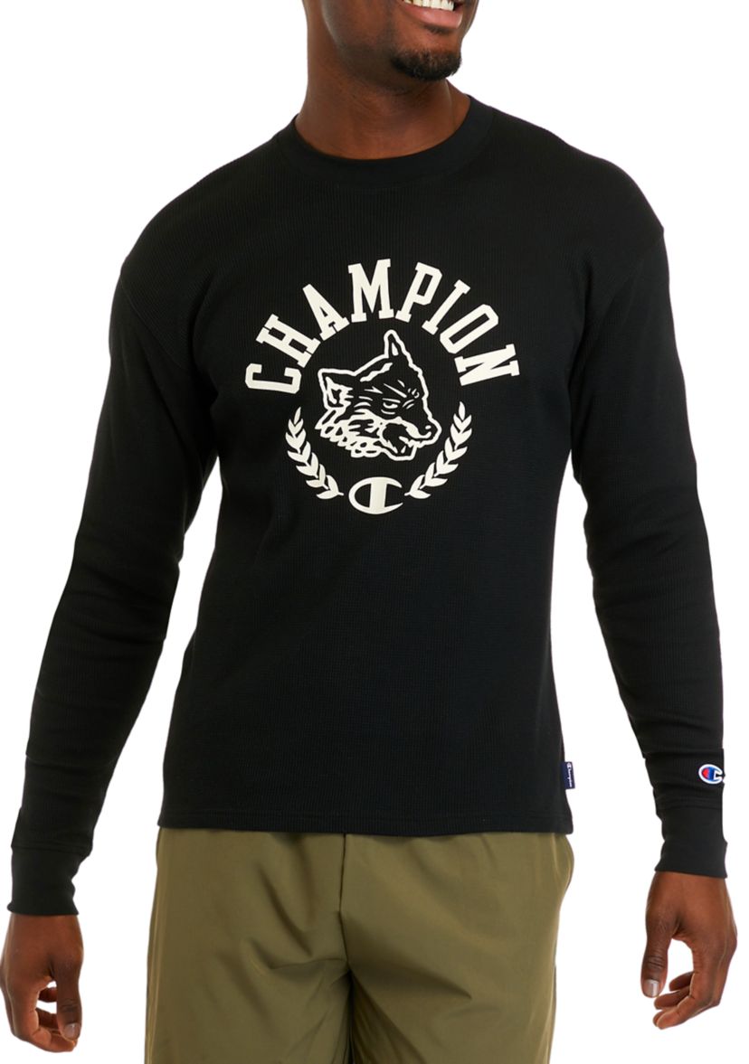 Waffle Print Long Sleeve T-Shirt