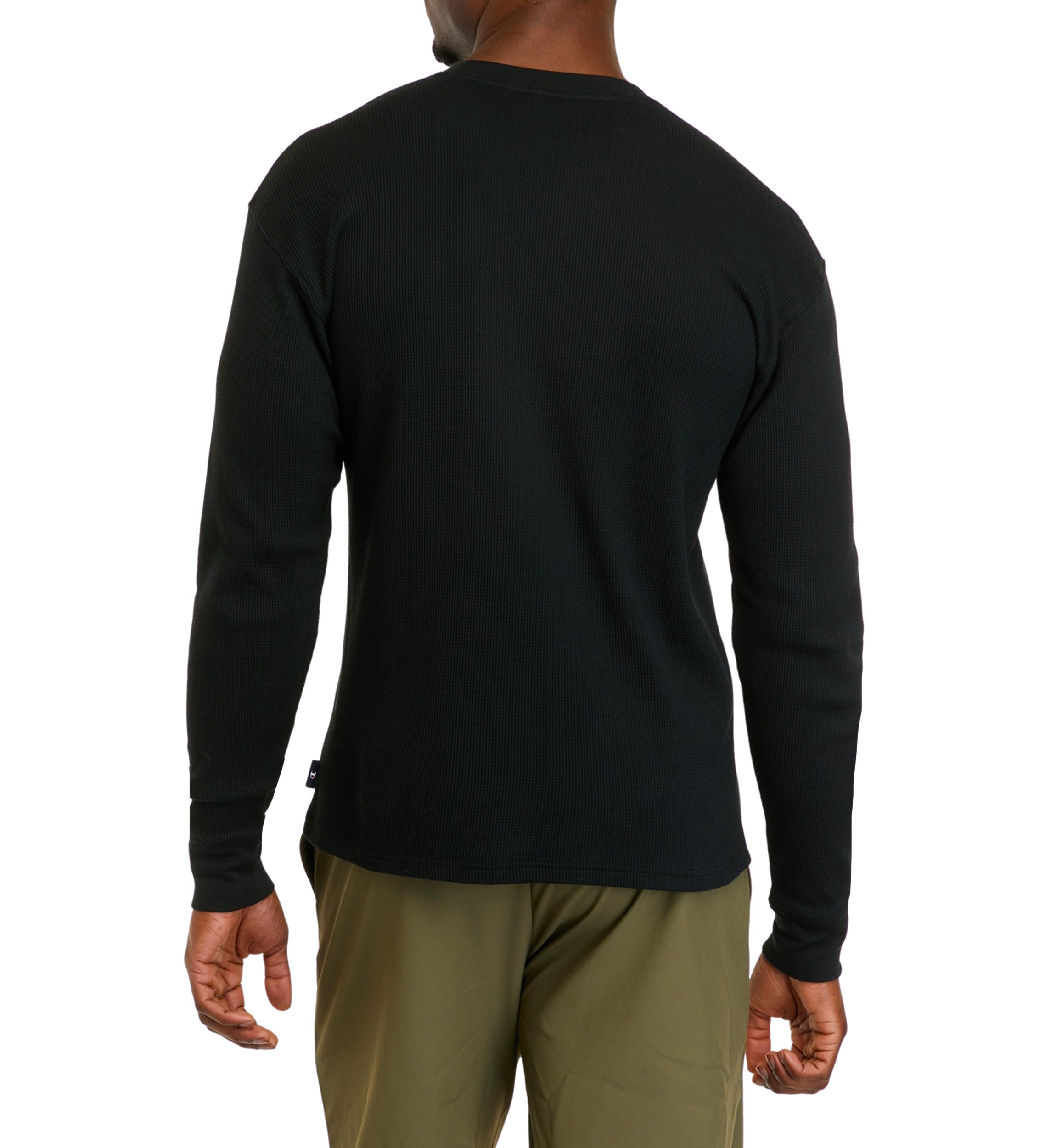 Waffle Print Long Sleeve T-Shirt