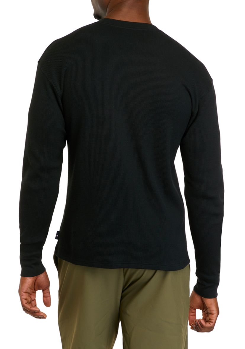 Waffle Print Long Sleeve T-Shirt