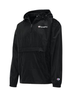 Champion men's best sale packable jacket black