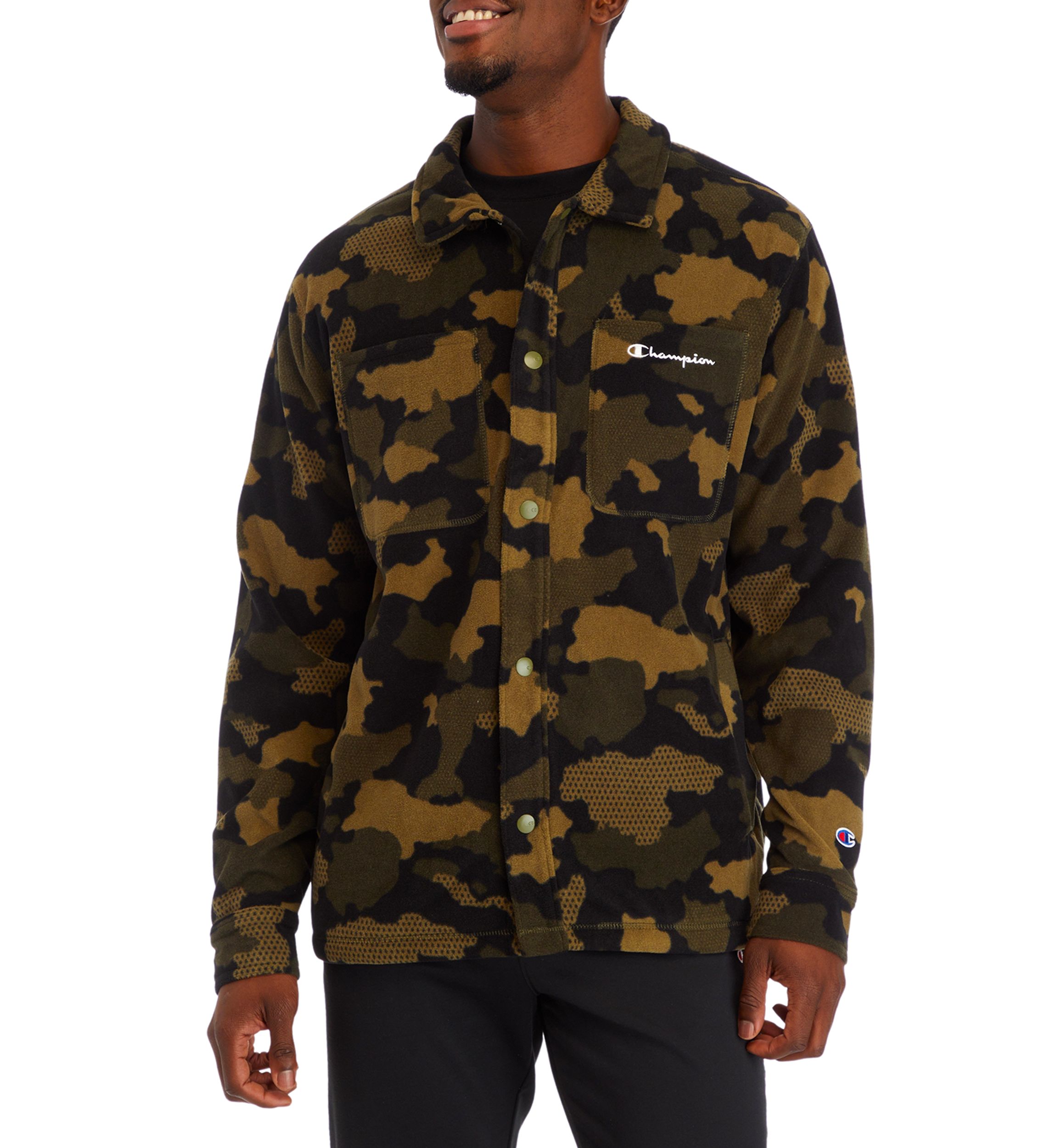 Allover Print Explorer Fleece Shirt Jacket
