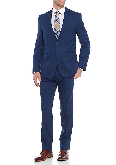 Vince Camuto Modern Fit Stretch 2-Piece Plaid Suit