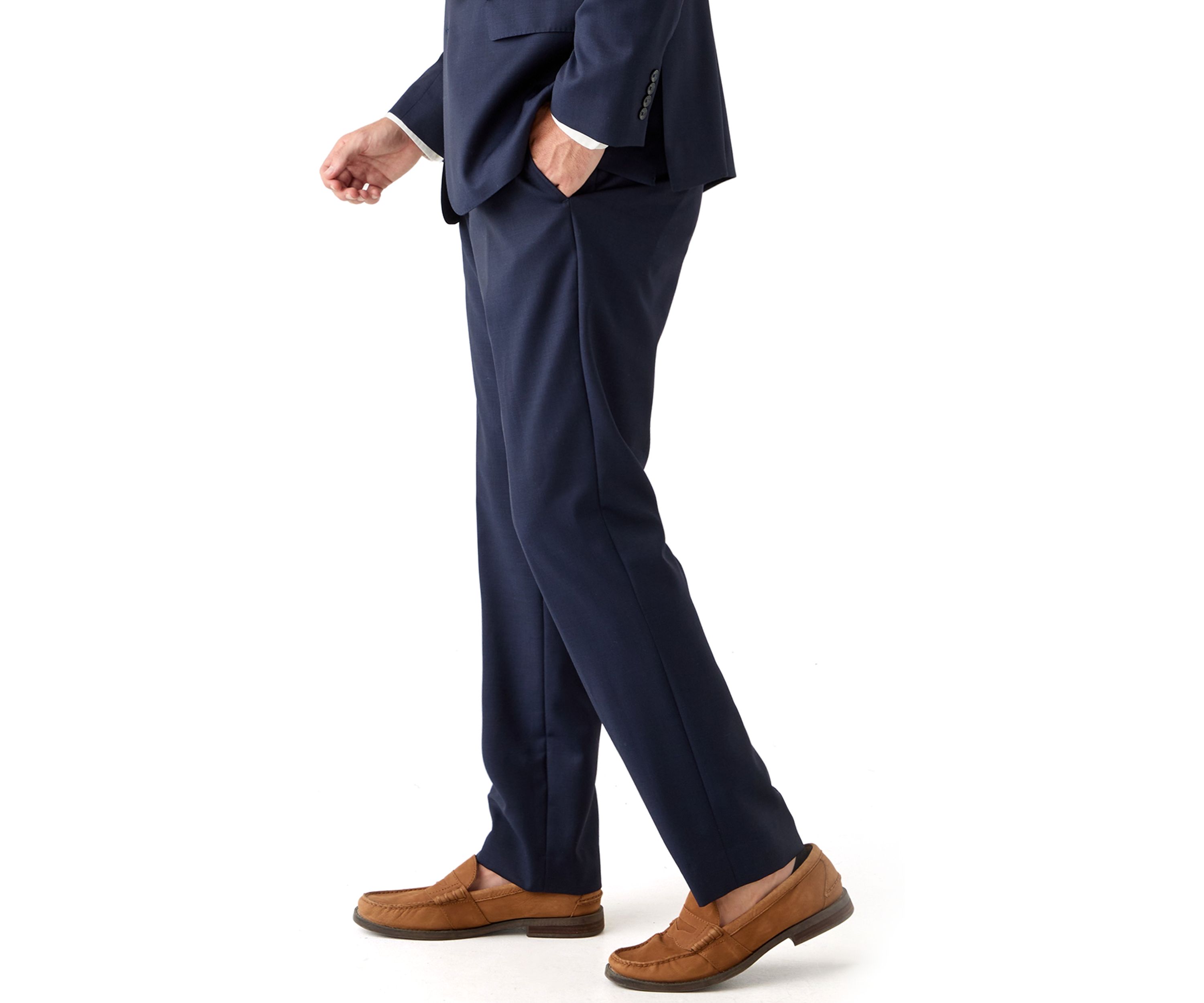 Mens Solid Suit Separate Pants