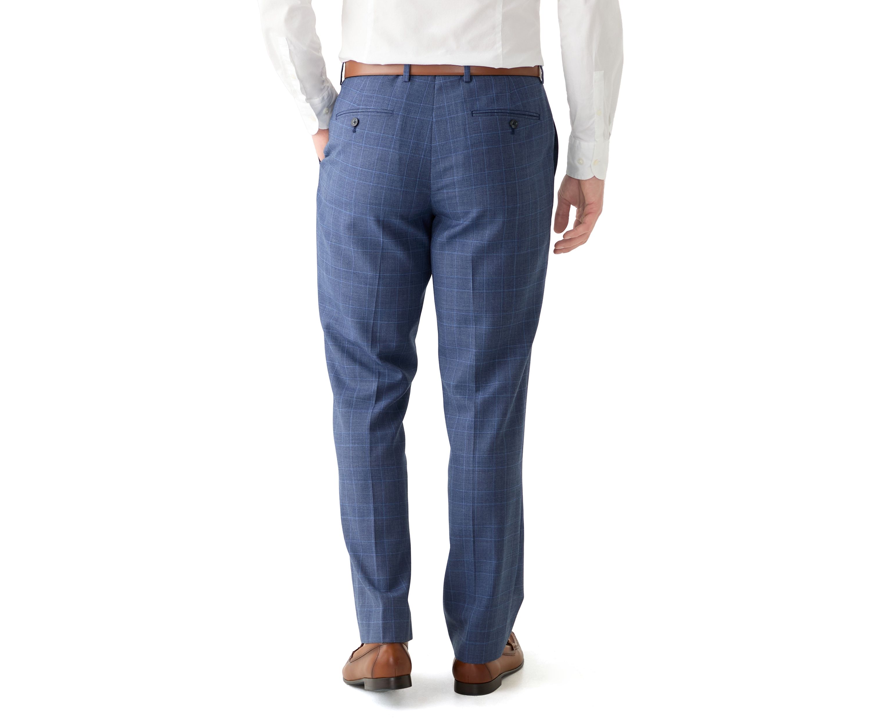 Mens Plaid Suit Pants