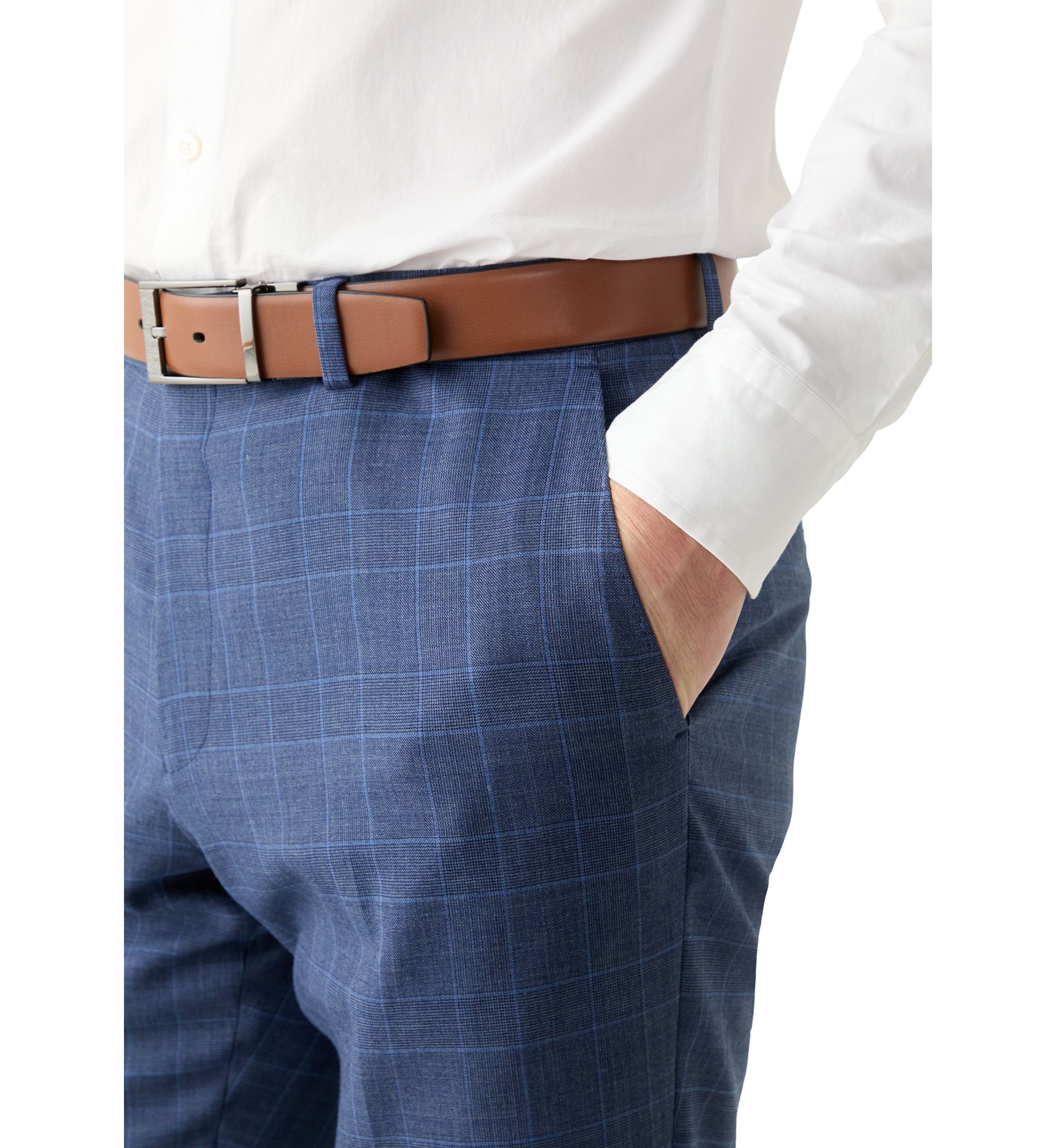 Mens Plaid Suit Pants