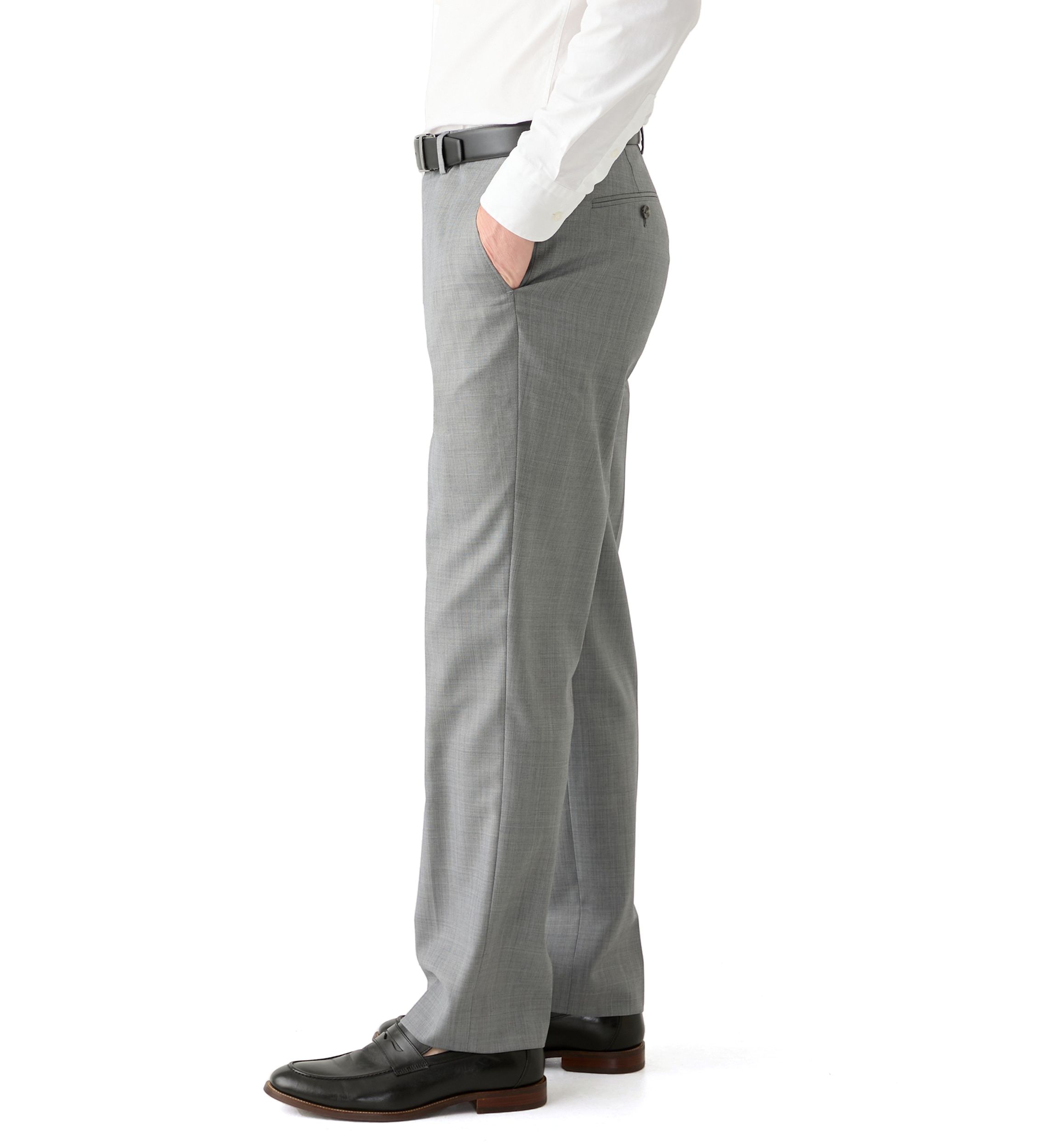 Mens Solid Suit Pants