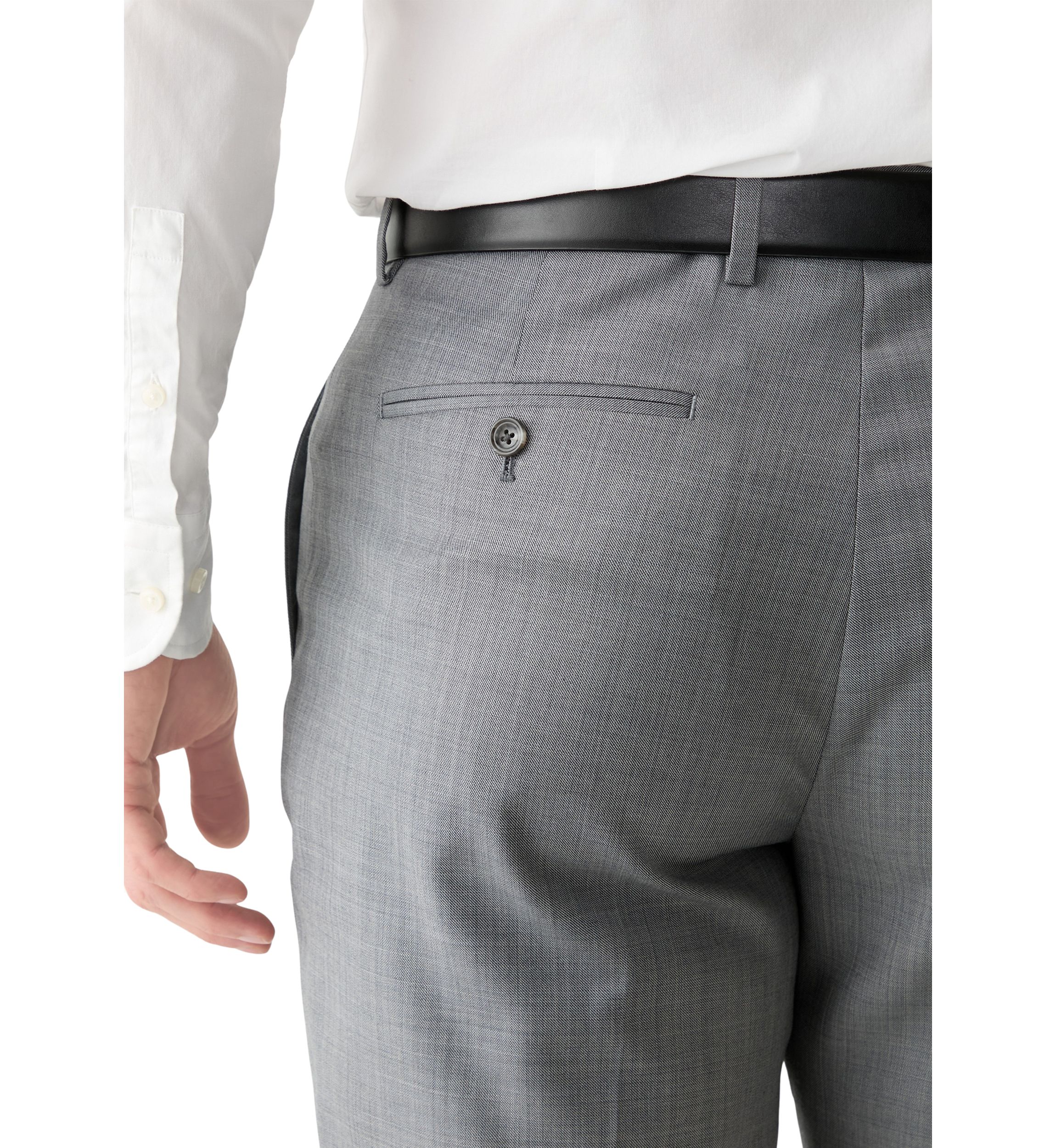Mens Solid Suit Pants