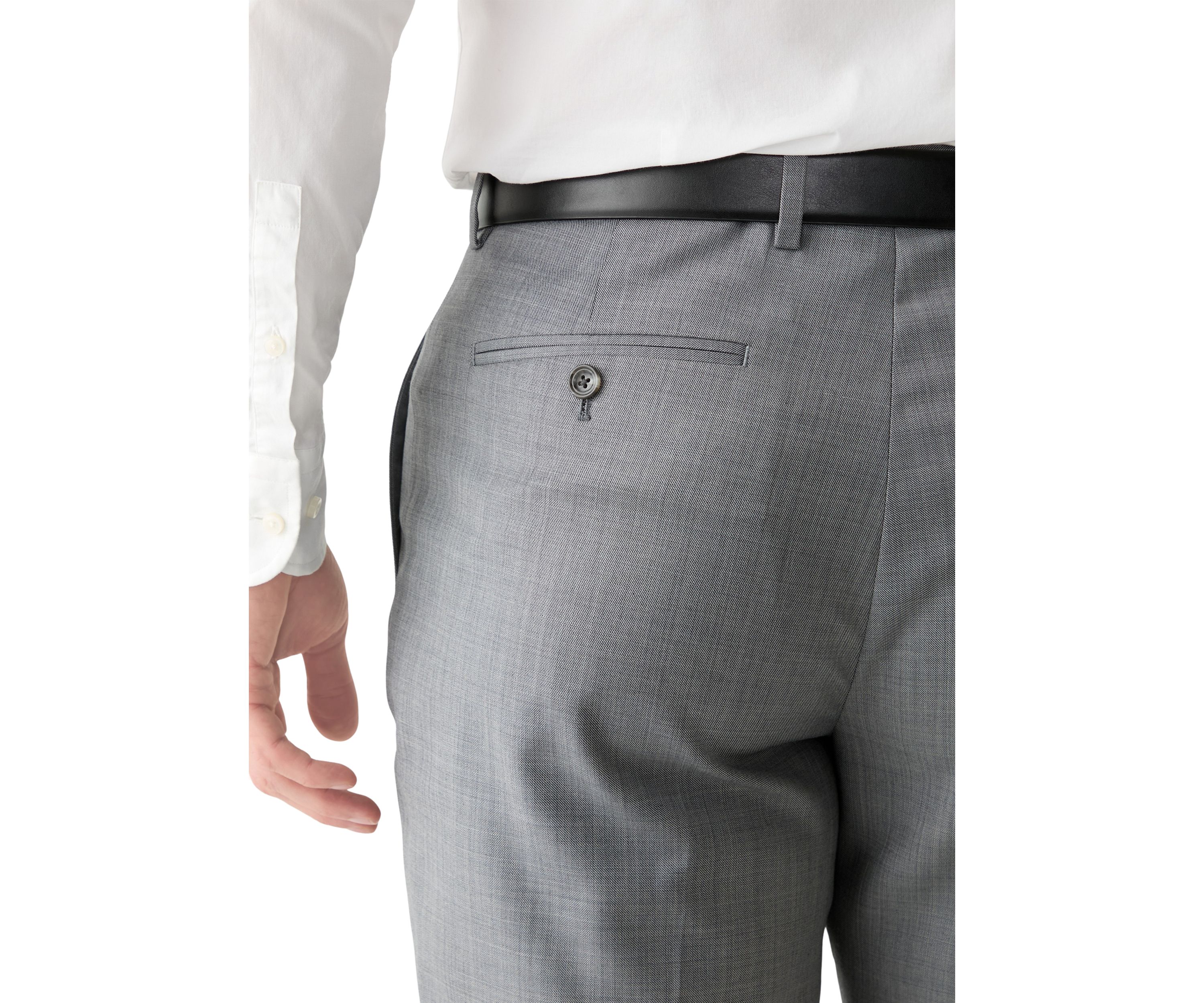 Mens Solid Suit Pants
