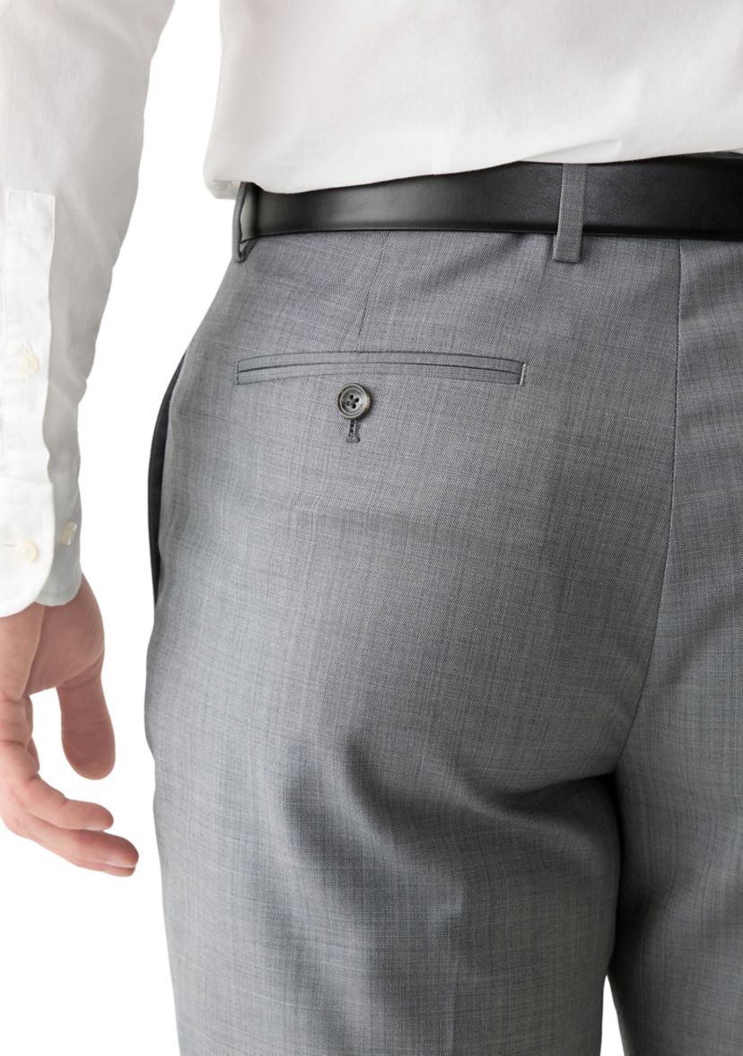 Mens Solid Suit Pants