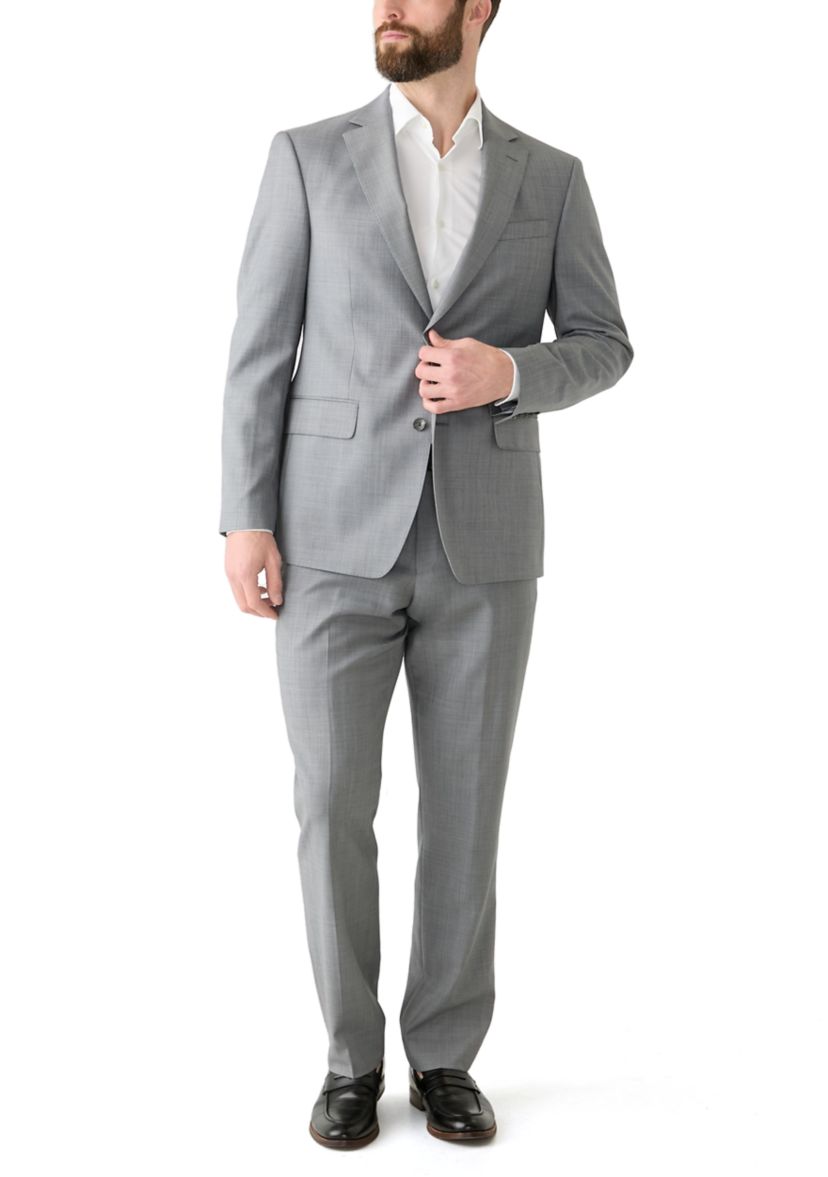 Mens Solid Suit Pants