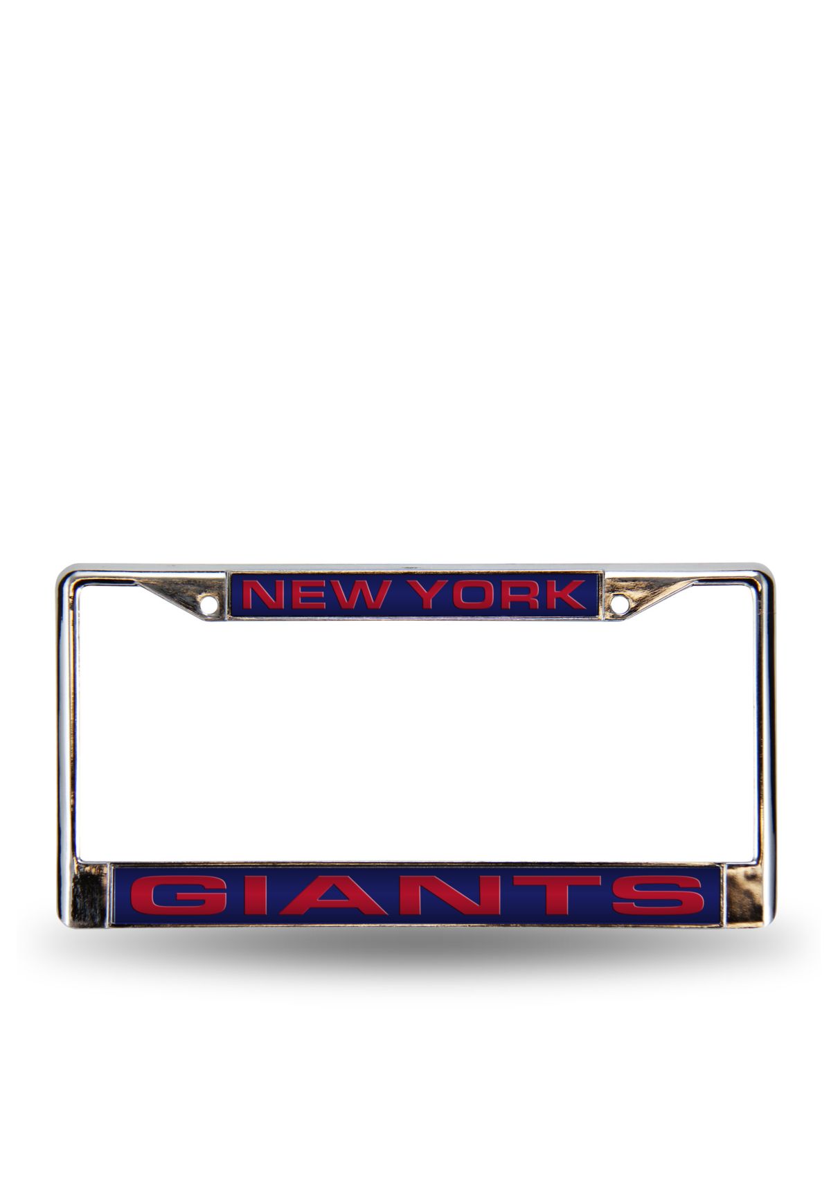 NY Giants Blue Chrome License Frame