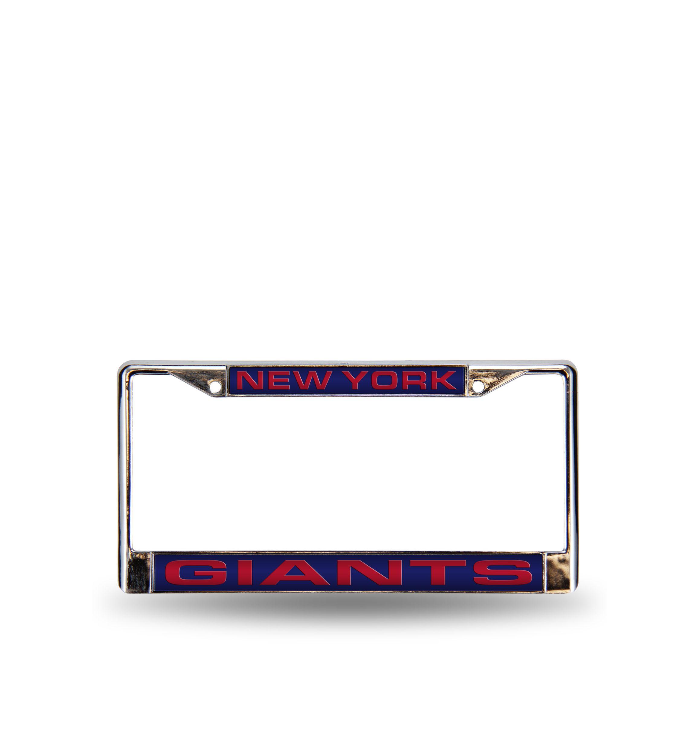 NY Giants Blue Chrome License Frame