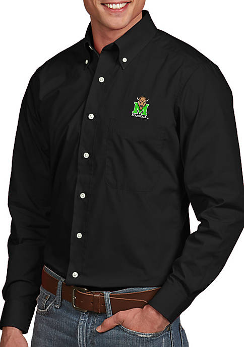 Antigua® Marshall Thundering Herd Dynasty Woven Shirt