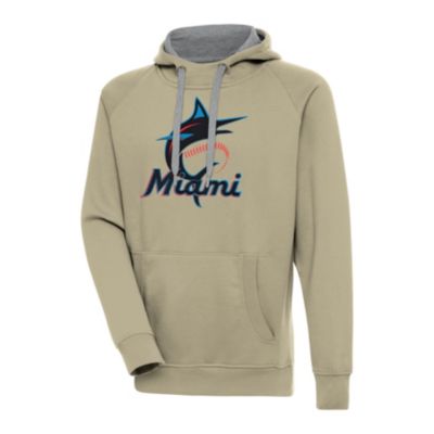Antigua Men's MLB Miami Marlins Victory Pullover Hoodie
