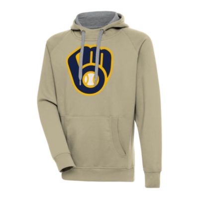 Antigua Men's MLB Milwaukee Brewers Victory Pullover Hoodie