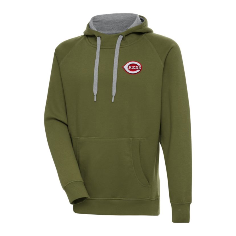 Antigua MLB Cincinnati Reds Mens Victory Pullover Hood