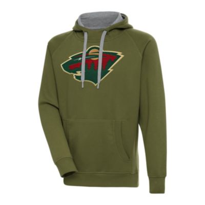 Antigua Men's NHL Minnesota Wild Victory Pullover Hoodie, Large