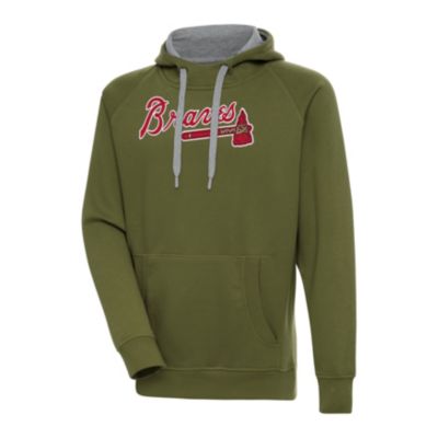 Antigua Men's MLB Atlanta Braves Victory Pullover Hoodie