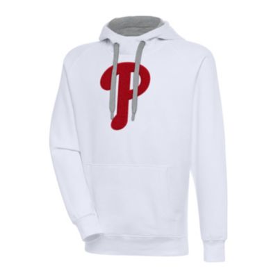 Antigua Men's MLB Philadelphia Phillies Victory Chenille Pullover Hoodie