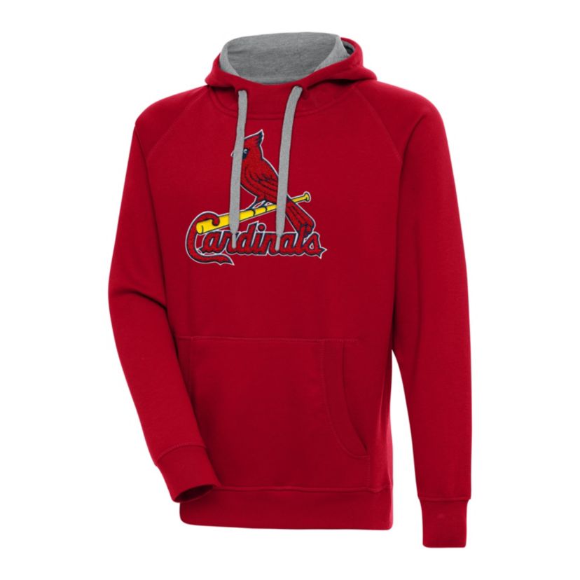 St. Louis Cardinals Antigua MLB St Louis Cardinals (Chenille) Mens Victory Pullover Hood