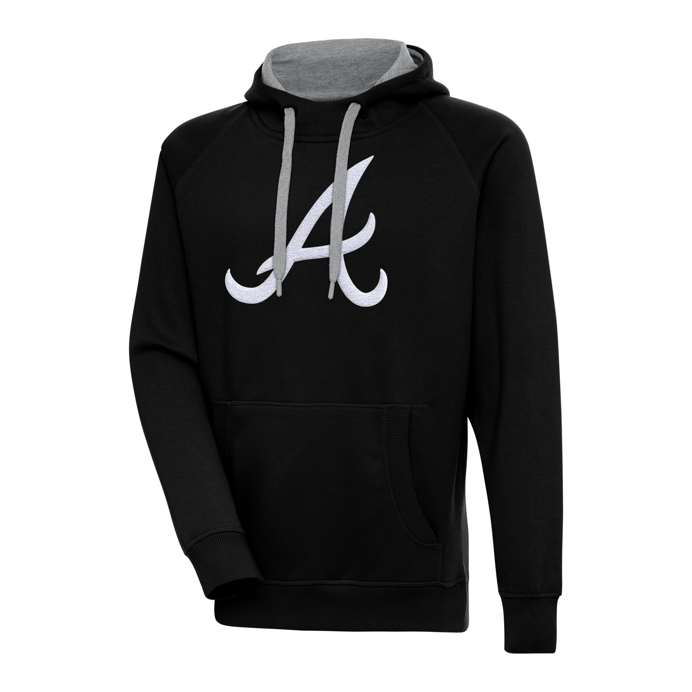 Antigua MLB Atlanta Braves (Chenille) Mens Victory Pullover Hood