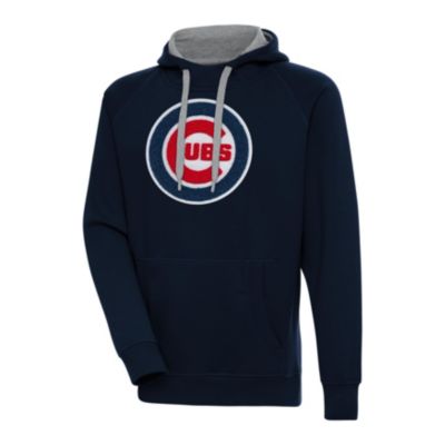 Antigua Men's MLB Chicago Cubs Victory Chenille Pullover Hoodie