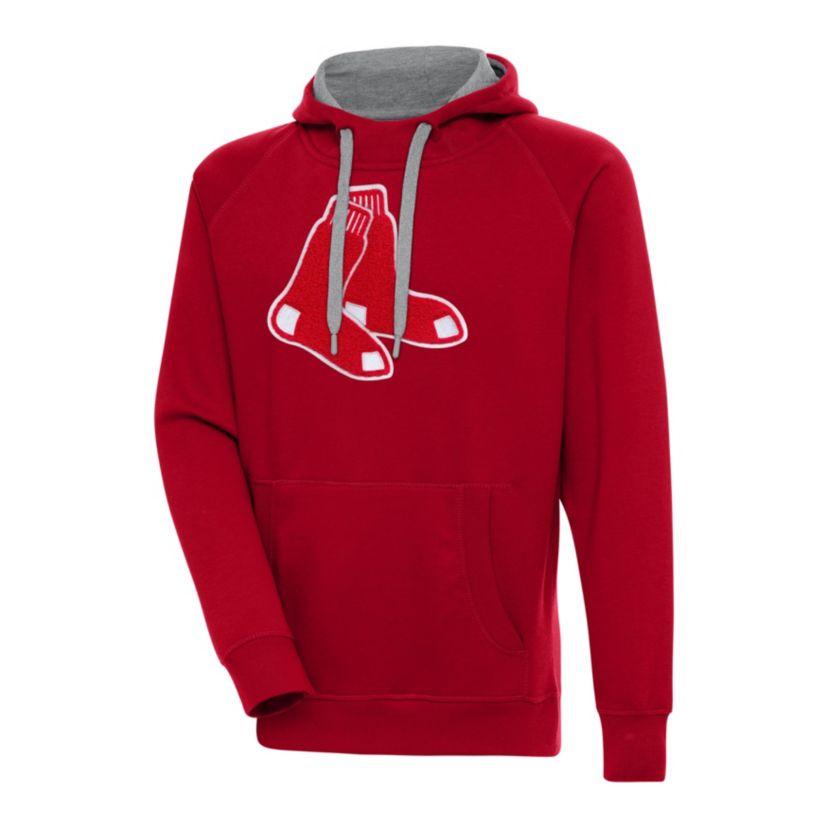 Antigua MLB Boston Red Sox (Chenille) Mens Victory Pullover Hood