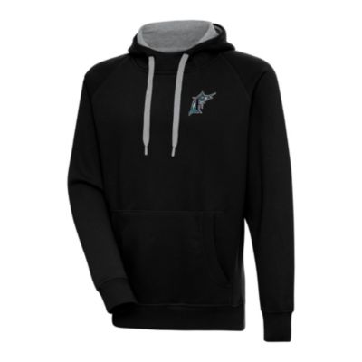Antigua MLB Miami Marlins Men's Victory Pullover Hood