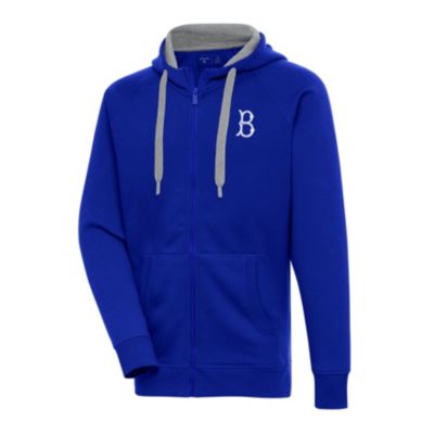 Antigua MLB Brooklyn Dodgers Men's Victory Full Zip Hood