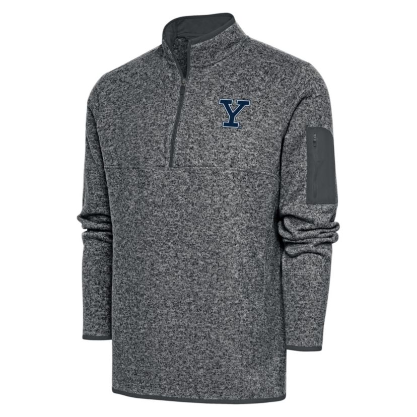 NCAA Yale University Mens Fortune 1/4 Zip Pullover