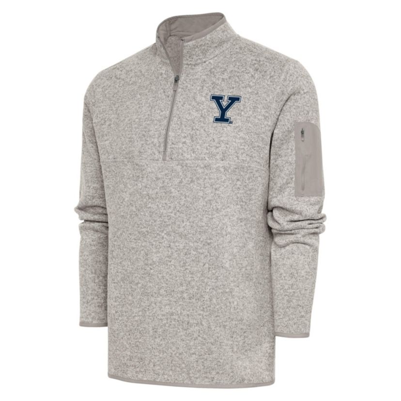 NCAA Yale University Mens Fortune 1/4 Zip Pullover