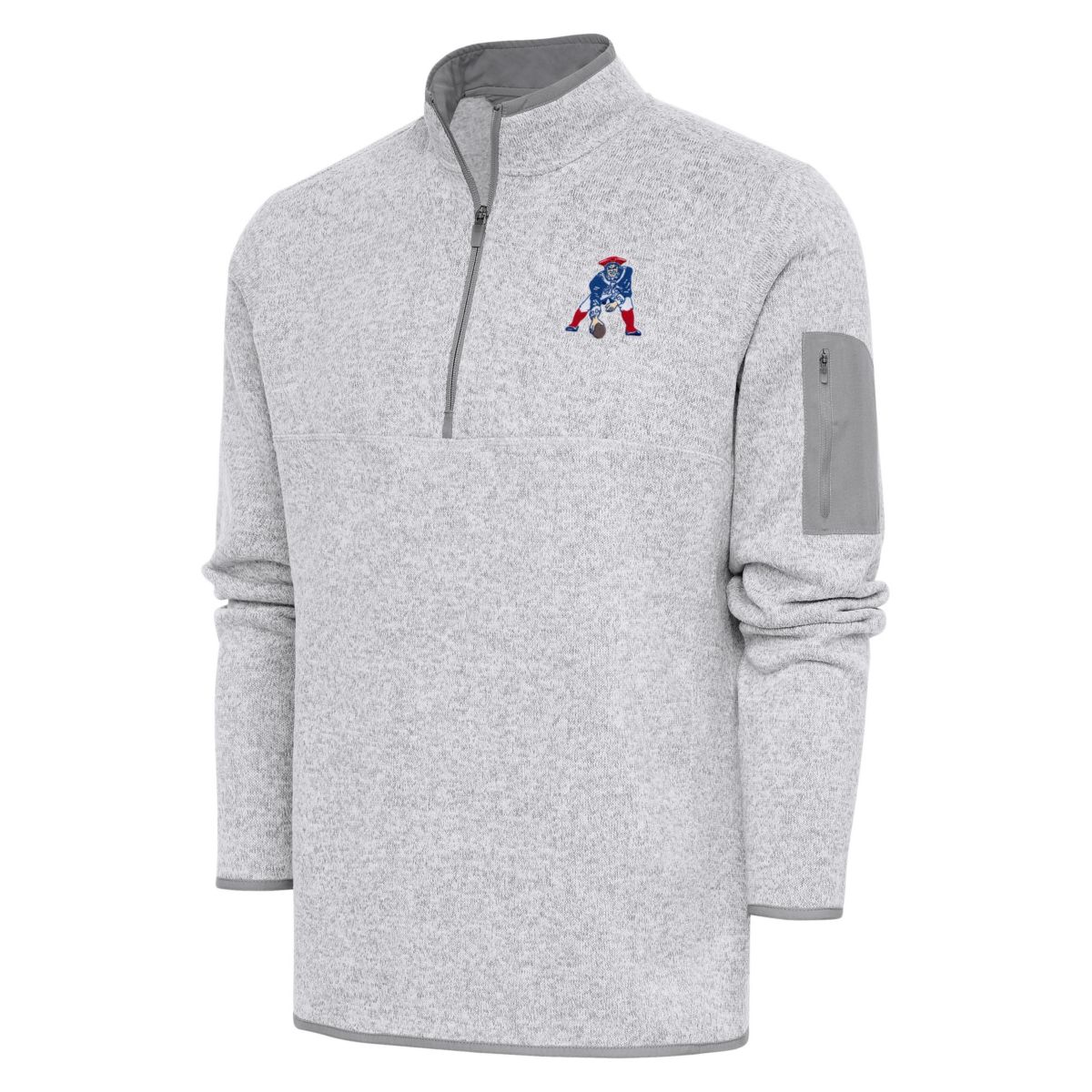 NFL New England Patriots Mens Fortune 1/4 Zip Pullover