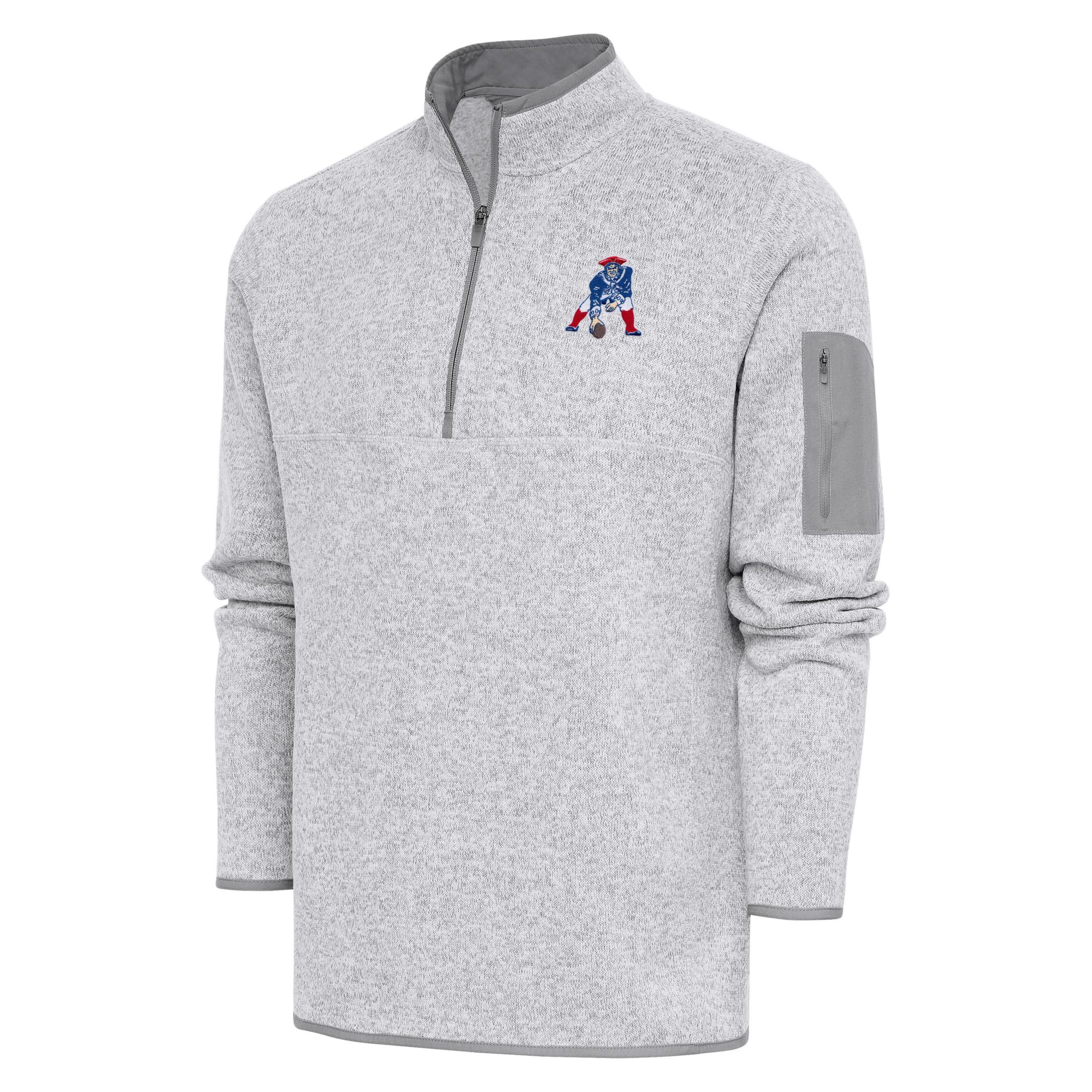 NFL New England Patriots Mens Fortune 1/4 Zip Pullover
