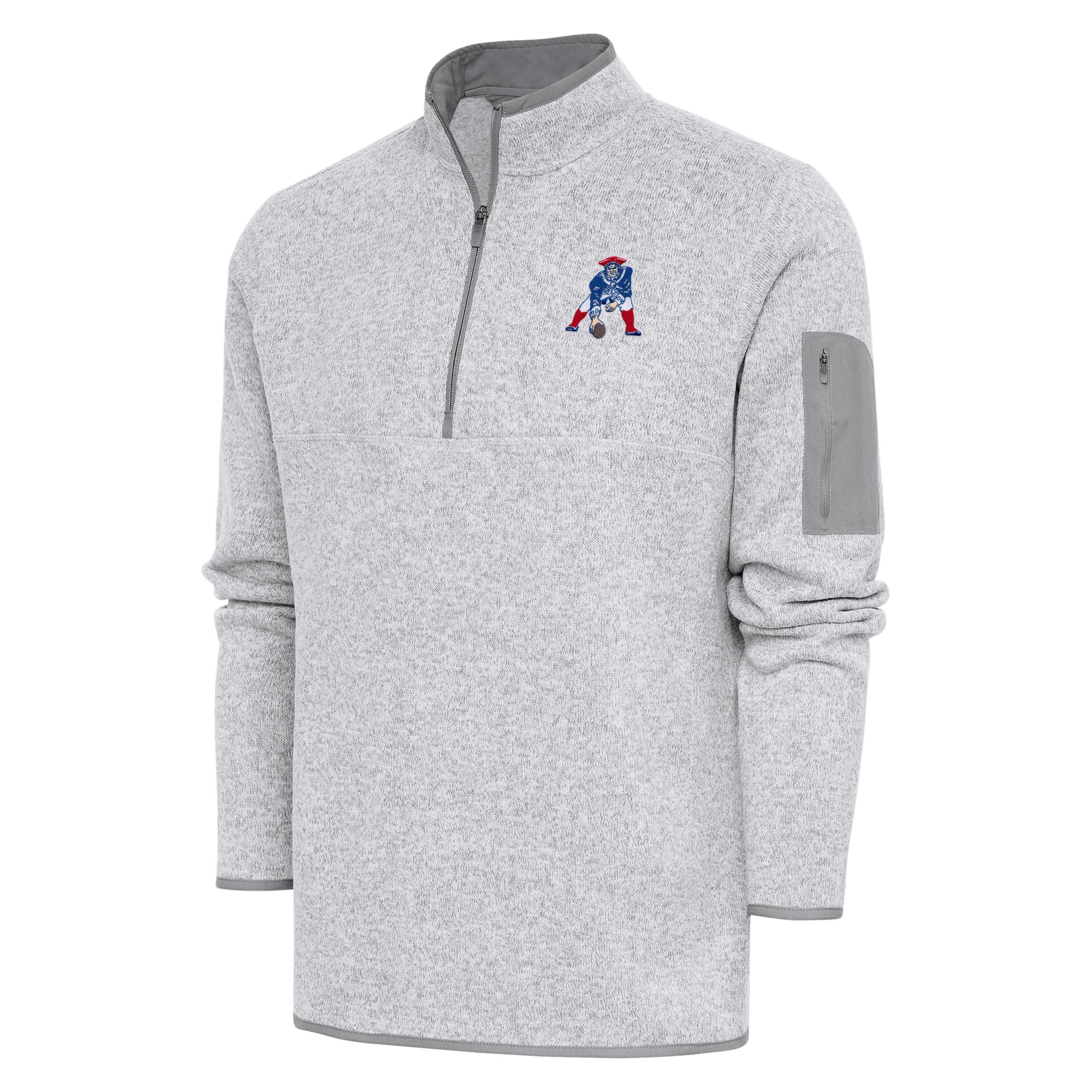 NFL New England Patriots Mens Fortune 1/4 Zip Pullover