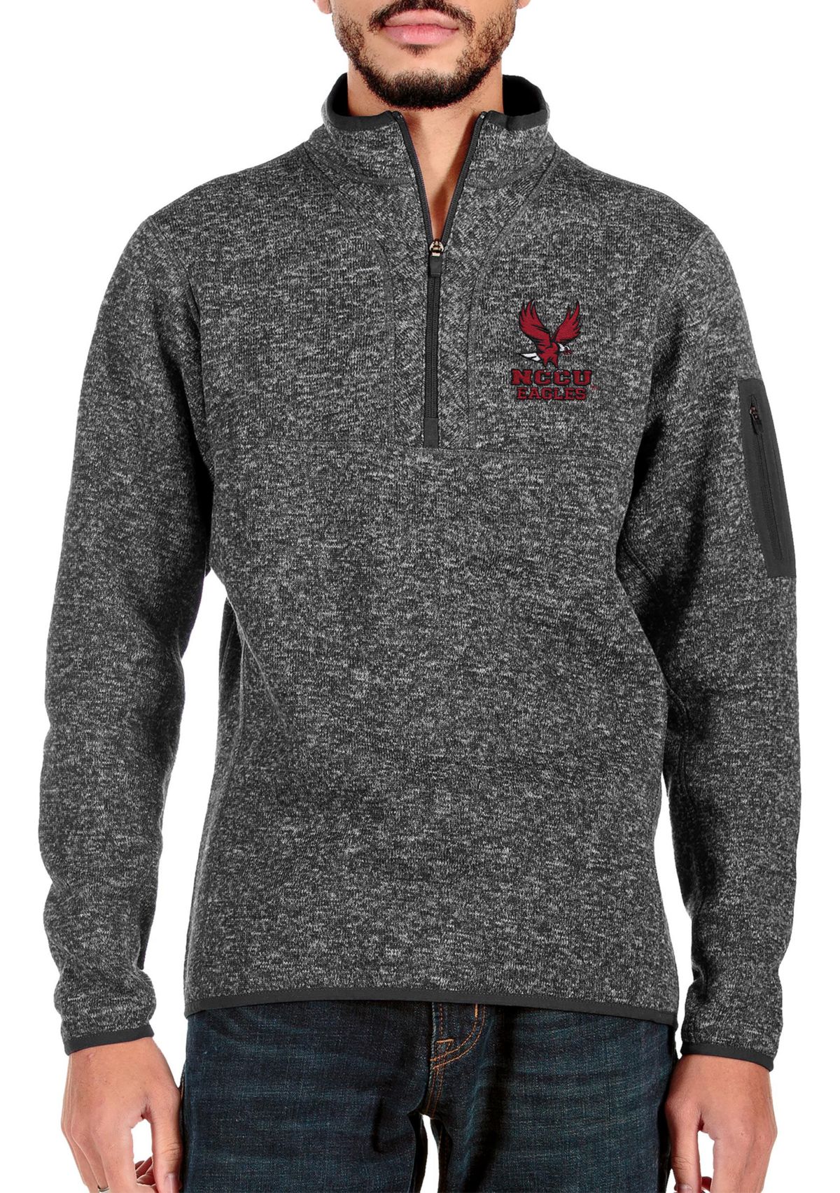 NC Central Eagles NCAA North Carolina Central Eagles Fortune Quarter-Zip Pullover Jacket