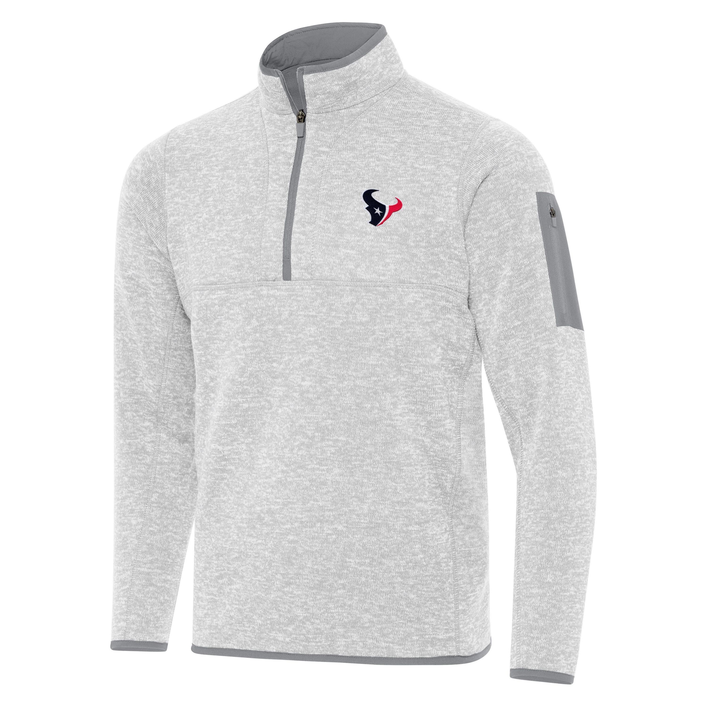 Antigua NFL Houston Texans Mens Fortune 1/4 Zip Pullover