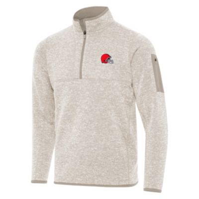 Antigua NFL Cleveland Browns Men's Fortune 1/4 Zip Pullover, Small