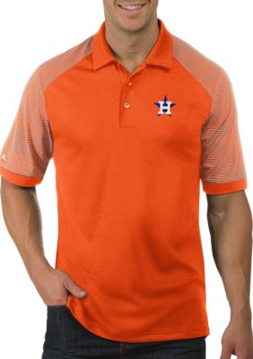 Houston Astros Antigua MLB Polo Short Sleeved Button Collared