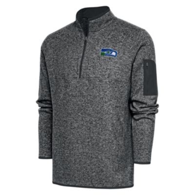 Antigua Nfl Seattle Seahawks Men's Fortune 1/4 Zip Pullover Tall